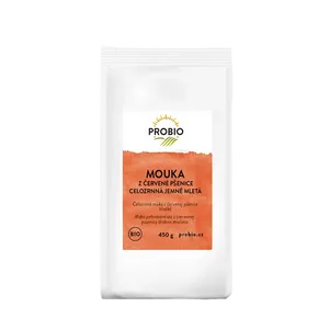 PROBIO Mouka z červené pšenice celozrnná jemně mletá 450g BIO
